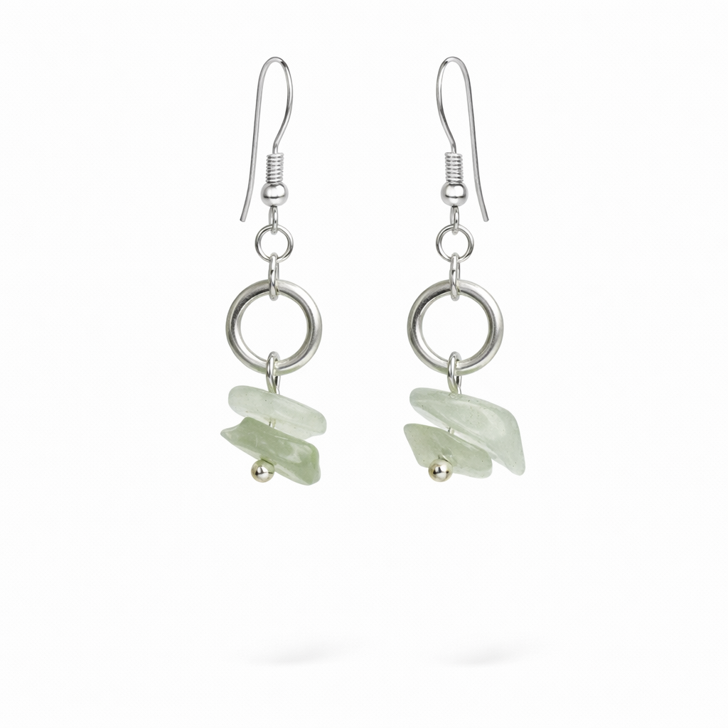Green Adventurine Small Earrings-BOGO Free