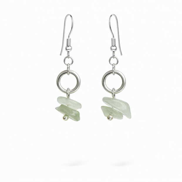 Green Adventurine Small Earrings-BOGO Free
