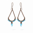Copper Blue Chandelier Earrings-BOGO Free