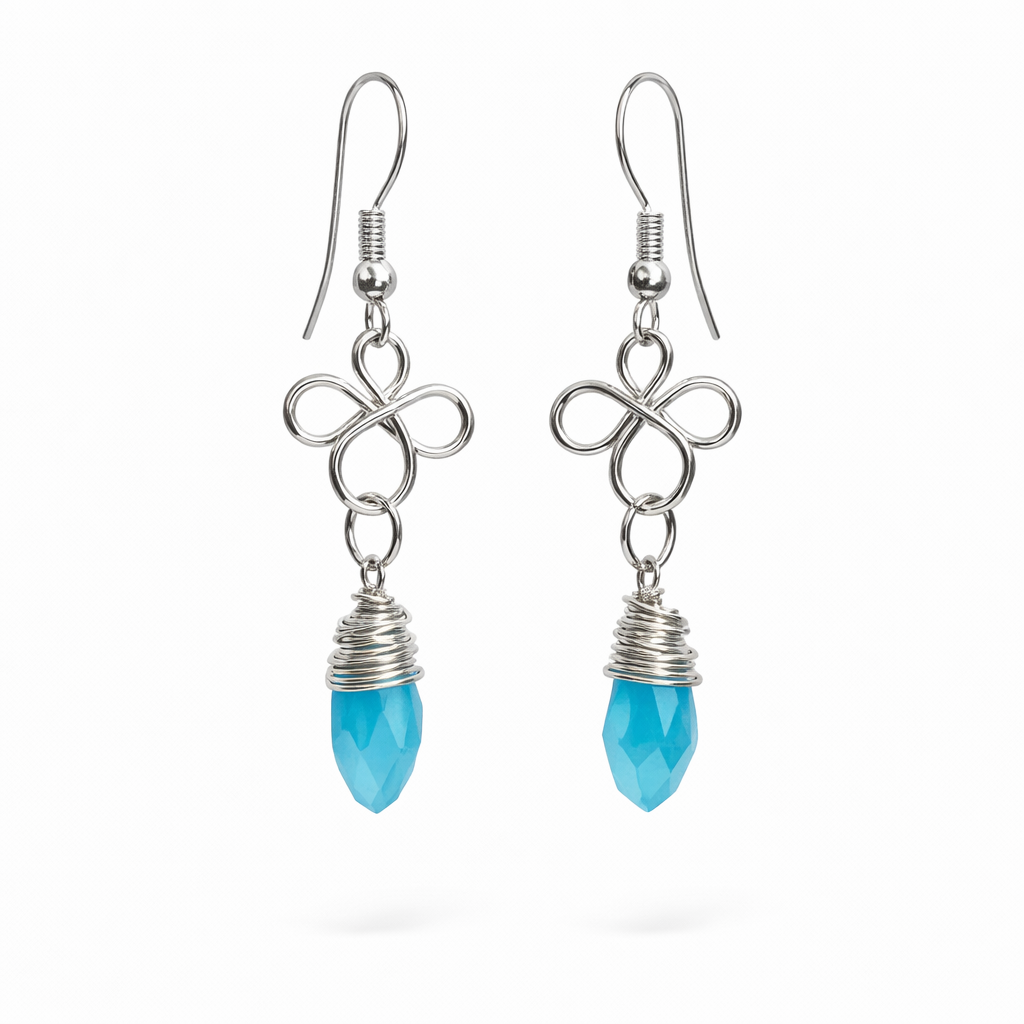 Blue Fancy Earrings-BOGO Free