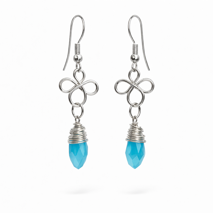 Blue Fancy Earrings-BOGO Free