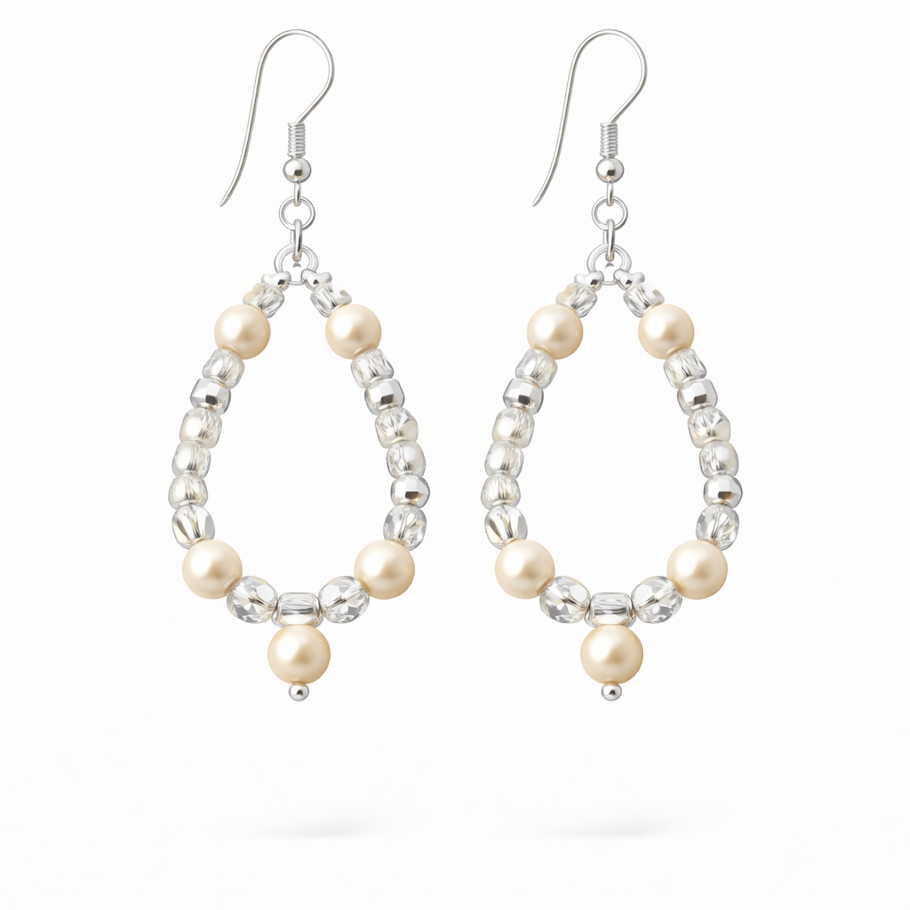 Cream Pearl Earrings