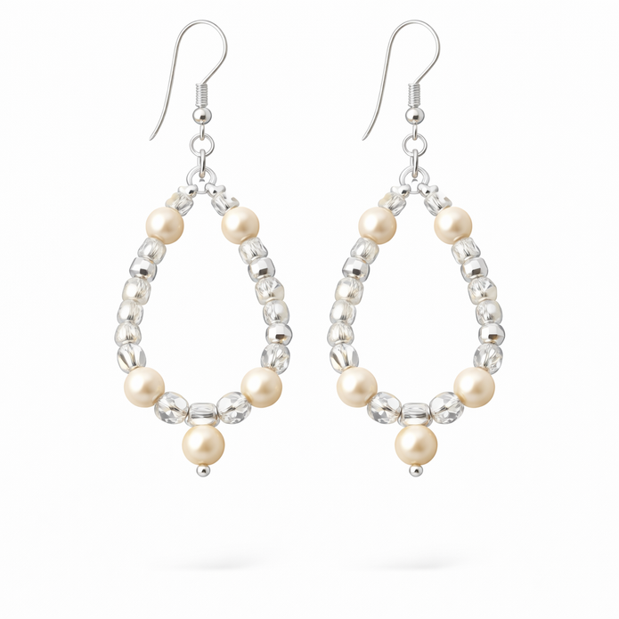 Cream Pearl Earrings