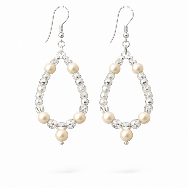 Cream Pearl Earrings