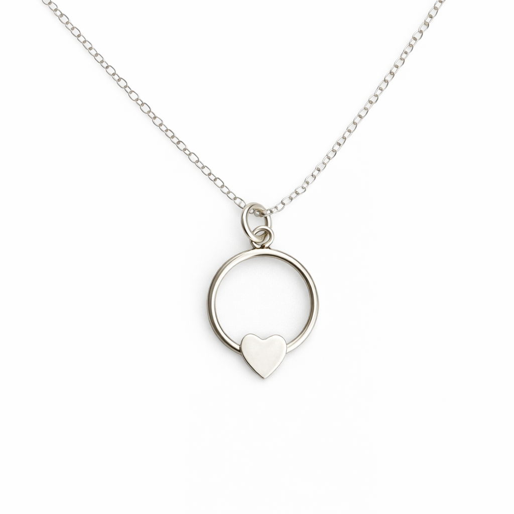 Circle Heart Necklace