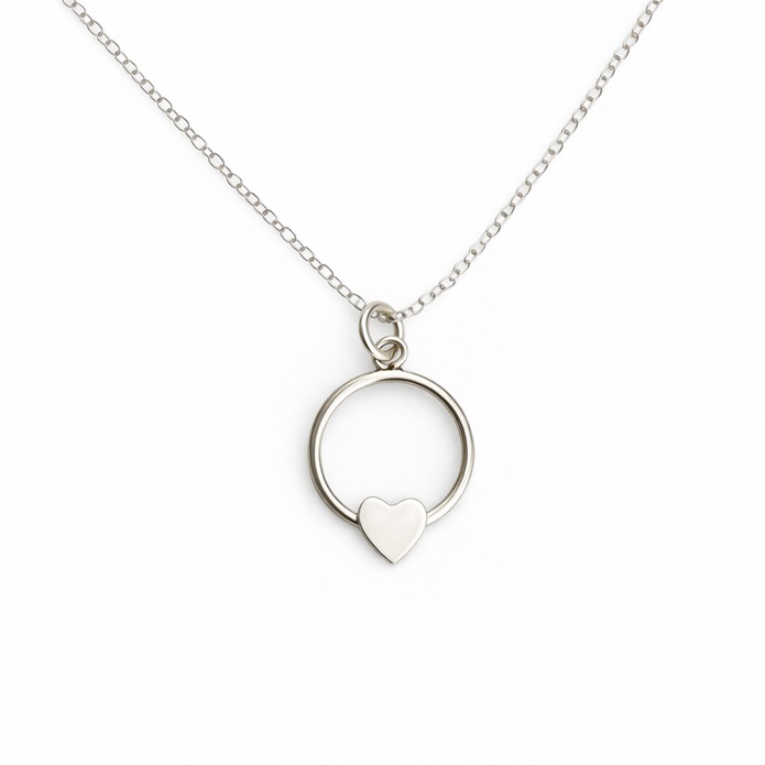 Circle Heart Necklace