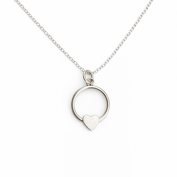 Circle Heart Necklace