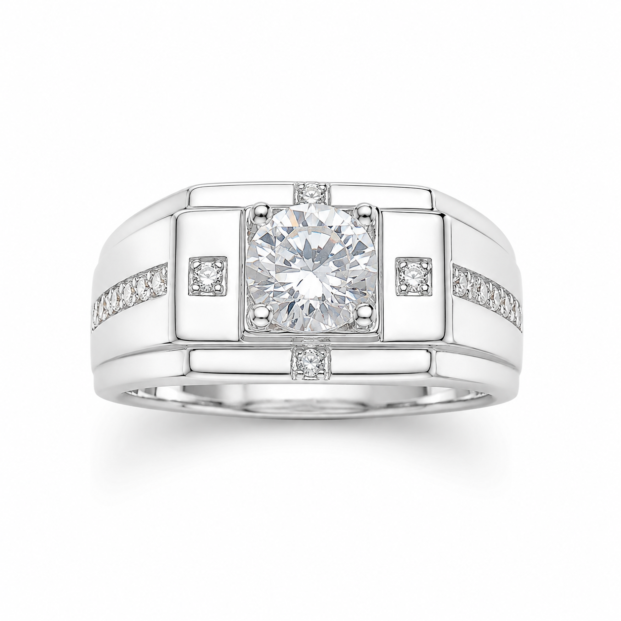 Silver Plated Men’s Fashion Ring