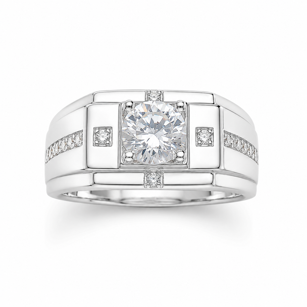 Silver Plated Men’s Fashion Ring