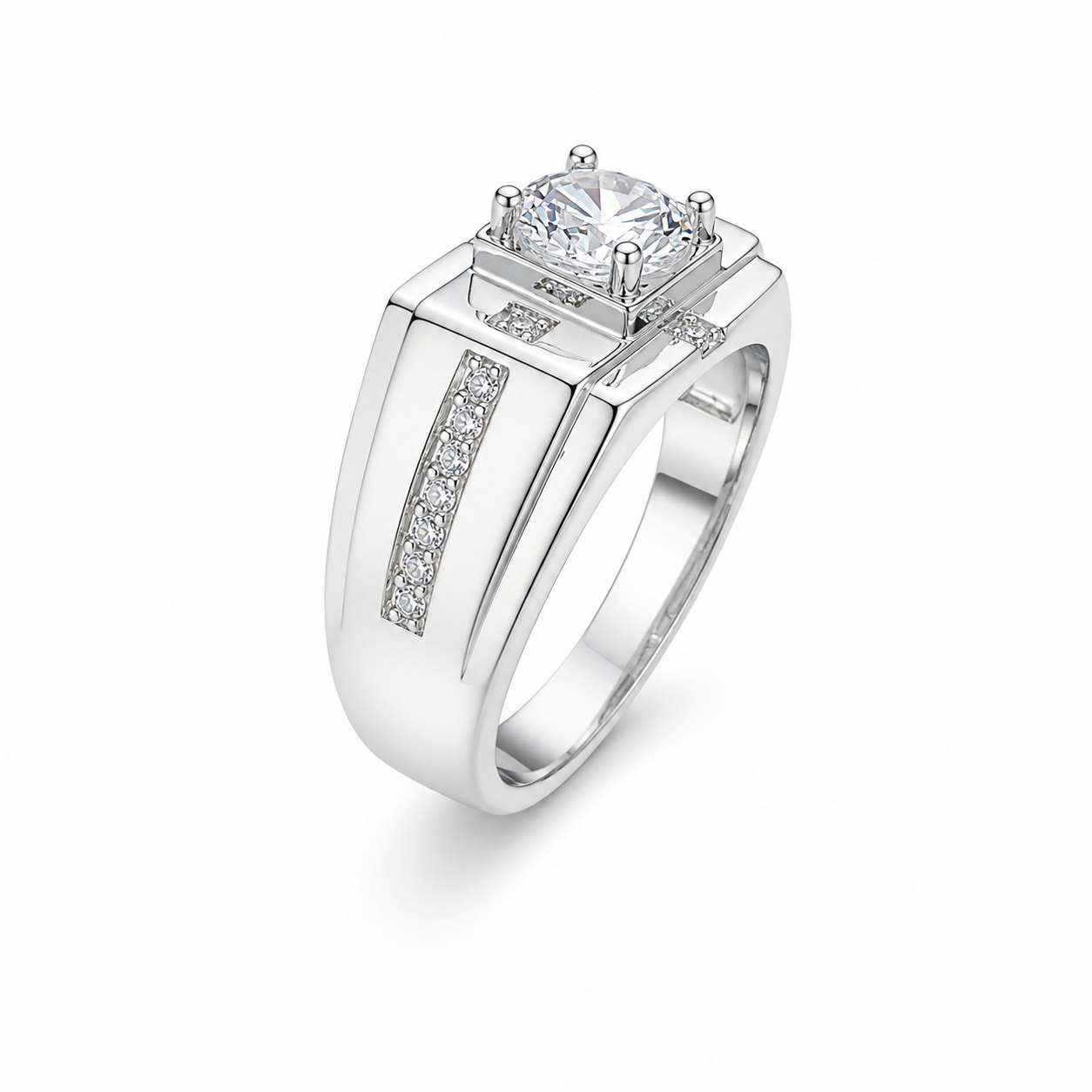 Silver Plated Men’s Fashion Ring