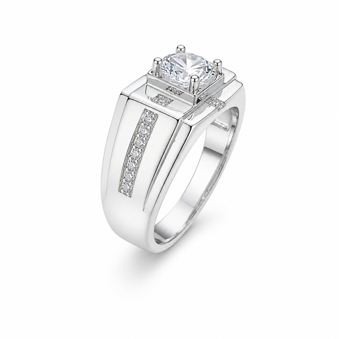 Silver Plated Men’s Fashion Ring