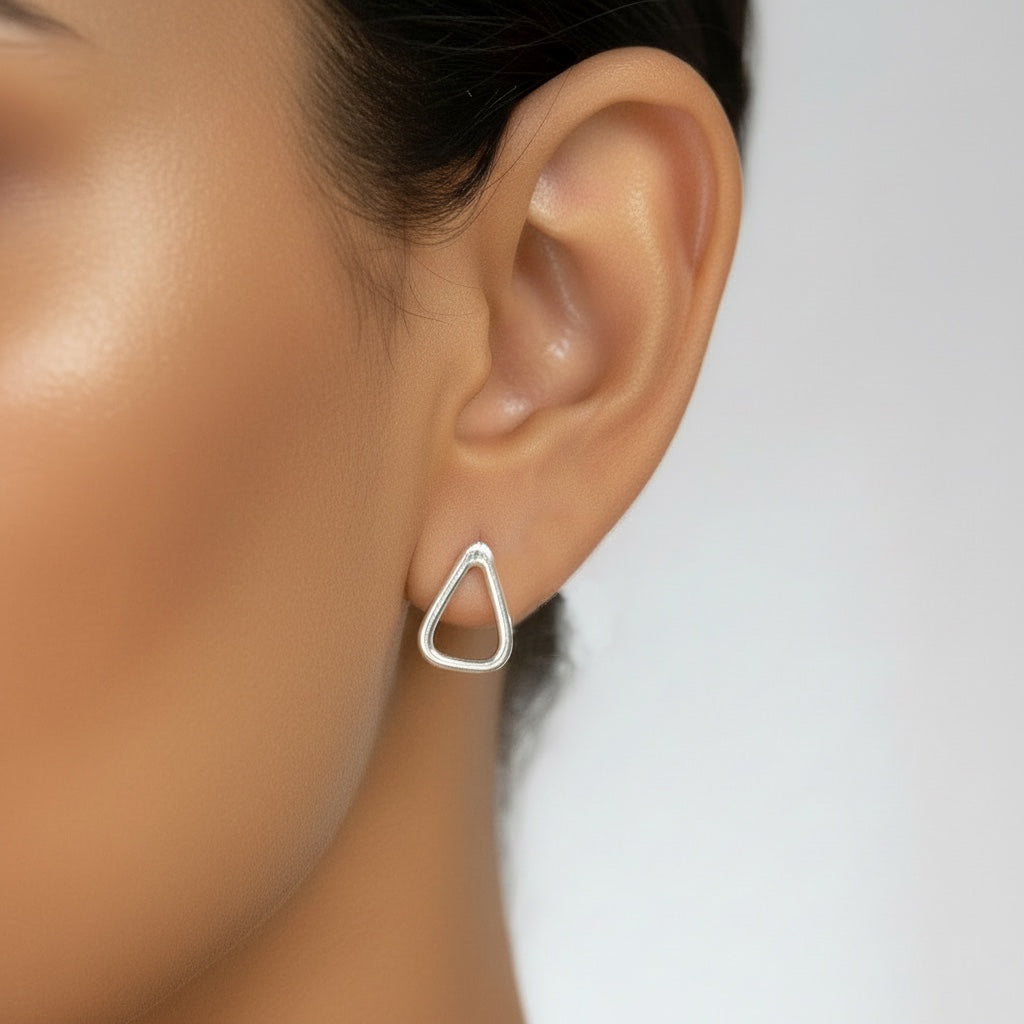 Geometric Triangle Earrings