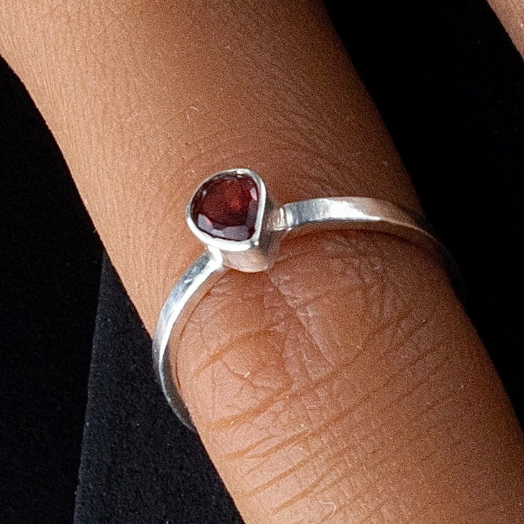 Garnet I Promise Ring