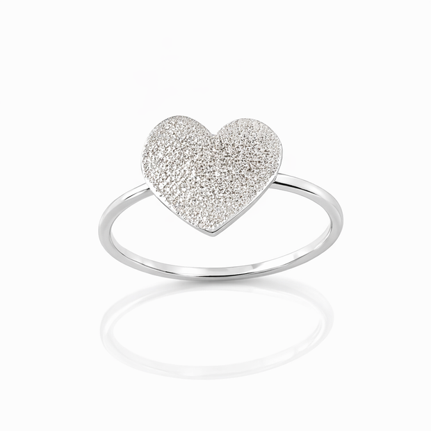 Pave Textured Ring