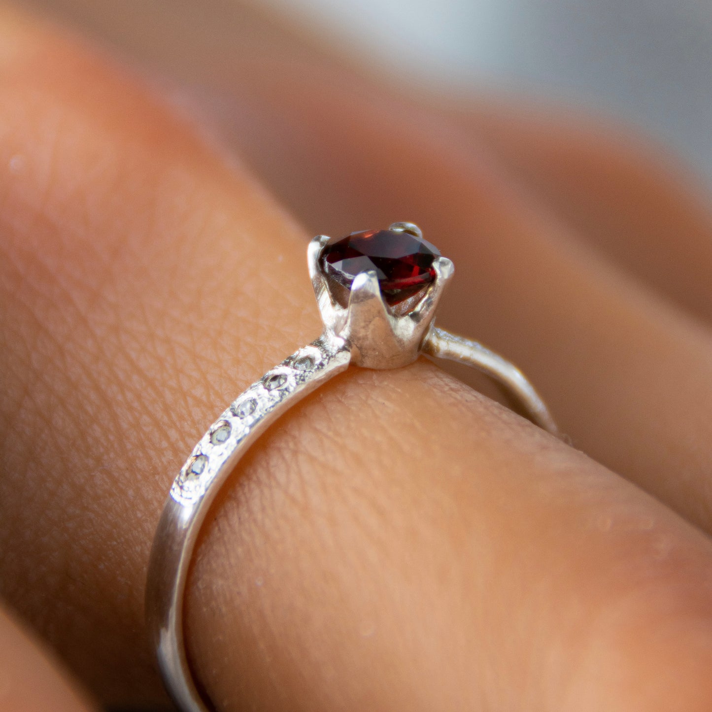 Garnet Birthstone Ring