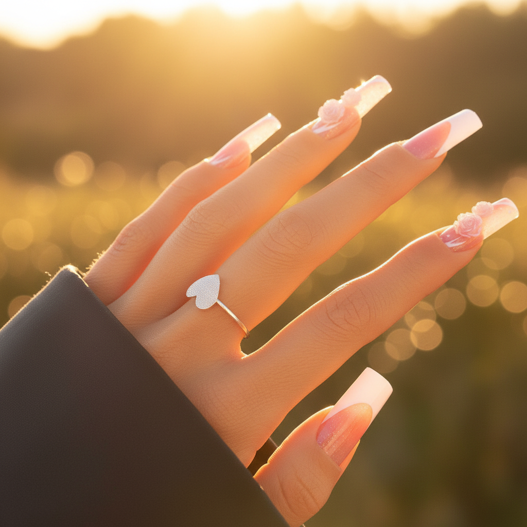 Pave Textured Ring