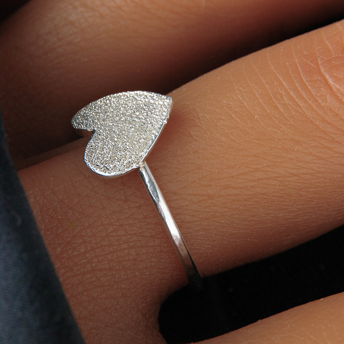 Pave Textured Ring